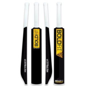Boldfit Turf Bat Cricket for Adults Plastic Tennis Bat for Mens Heavy Plastic Bats with Grip for Gully, Tournament Match Standard Full Size Tennis Ball - Black